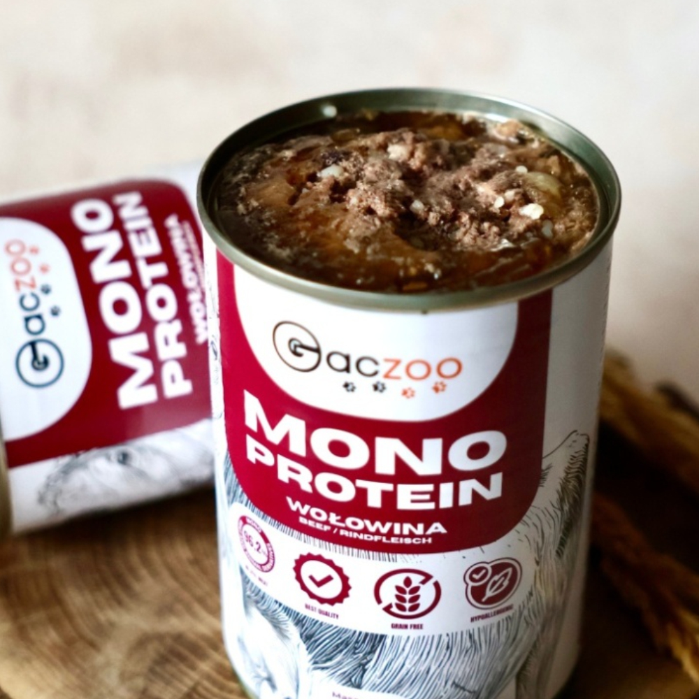 Gaczoo MONO Protein karma mokra dla psa Wołowina 400g